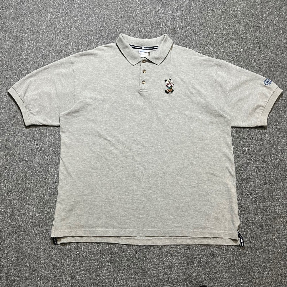 Disneyland Resort XL Gray Mickey Mouse Embroidered Polo California Adventure